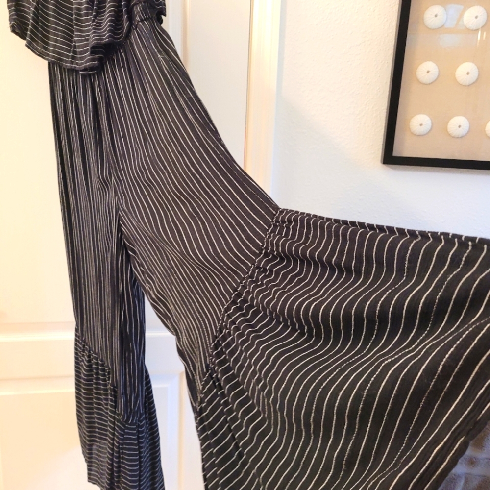 Black w white pinstripe express jumper